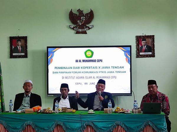 Pembinaan Dosen dan Tendik  IAI Al Muhammad Cepu dari Kopertais Wilayah X dan Pimpinan Forum Komunikasi PTKIS Jawa Tengah