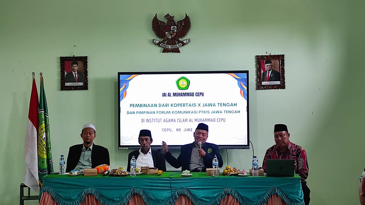 Pembinaan Dosen dan Tendik  IAI Al Muhammad Cepu dari Kopertais Wilayah X dan Pimpinan Forum Komunikasi PTKIS Jawa Tengah